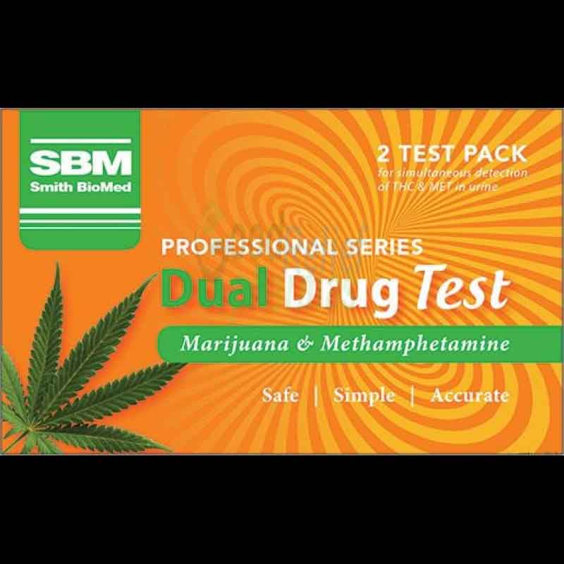 SBM Professional Drug Test Marijuana & Methamphetamine - 2 Tests